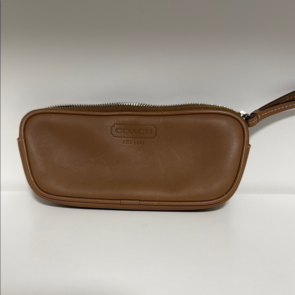 Coach Brown Leather Eyeglass Case VIntage
